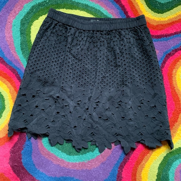 Club Monaco Floral Cutout Mini Skirt - Picture 7 of 8